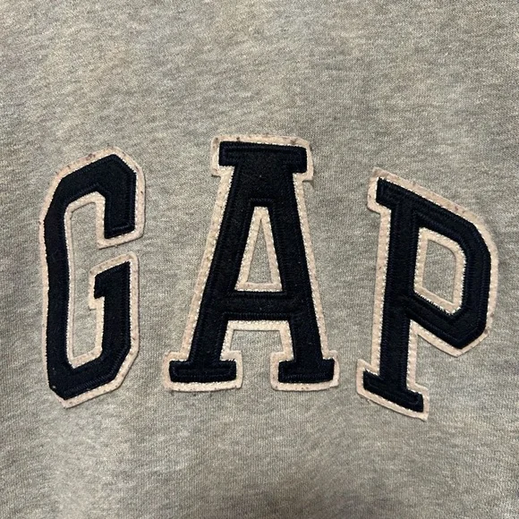 GAP Heather Gray Logo Hoodie - Picture 3 of 4